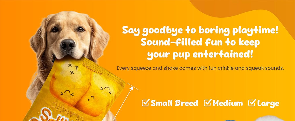 YEPPUPPY Sniffing Play for Mental Stimulation& Hide & Seek Plush Treat Dispenser – Boredom-Busting Interactive Burrow Dog Toy – Snuffle Puzzle Enrichment Gamewith Crinkle Chip Bag Design