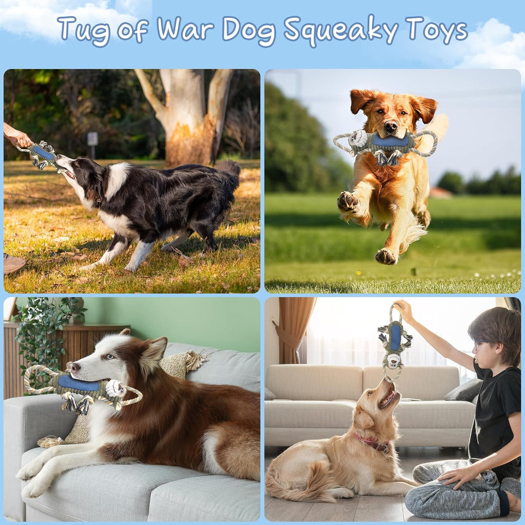 ZippyPaws Dog Chew Toys, Squeaky Dog Toys, Interactive Tug of War Puppy Toys, Stuffed Dog Toys for Small, Medium and Large Dogs - Monkey