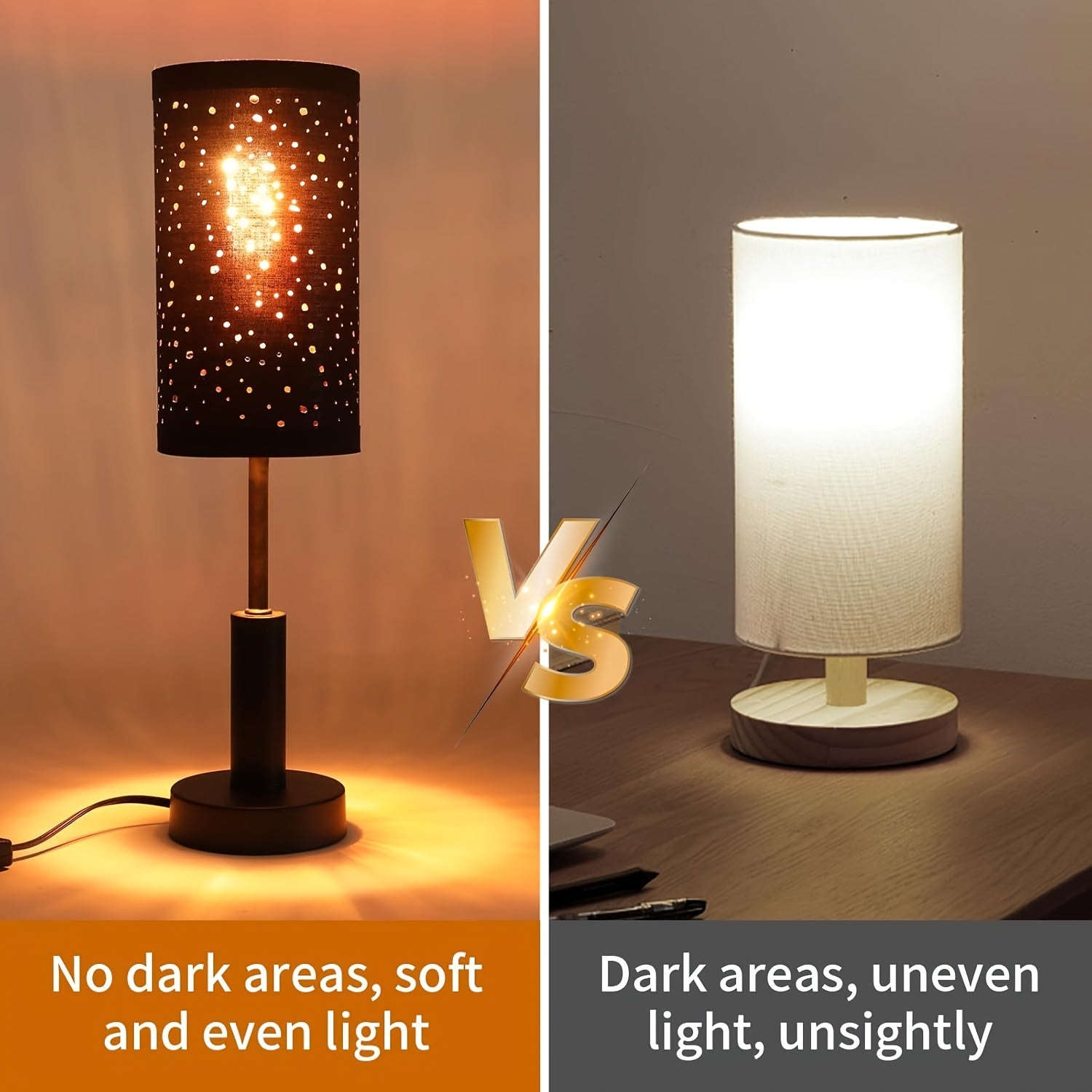 Black Starry Cutout Cylinder Lamp Shade, 4.5"×8.5" Drum Shade for Pendant, Sconce & Table Lamps
