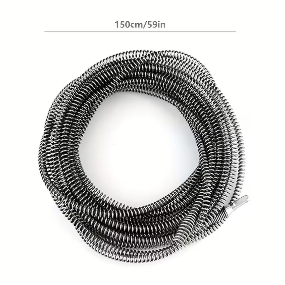 AEELLEEA-20Ft Flexible Drain Auger Cable, Bendable Pipe Snake for Sink, Bathtub, Shower and Kitchen Drain Clog Removal, Heavy Duty Steel Plumbing Tool