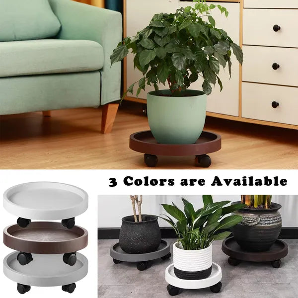 8 Pack Rolling Plant Cart with Lockable Wheels, Metal Multi-Tier Mobile Flower Pot Stand for Indoor Garden Balcony