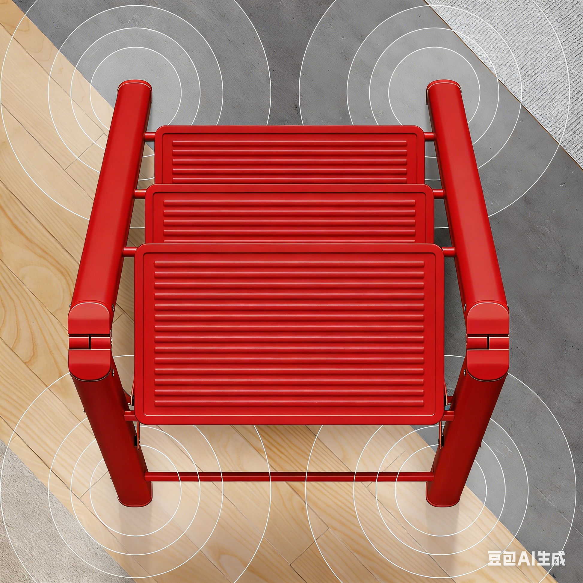 4 Step Ladder Folding Step Stool for Adults, Heavy Duty Steel, Anti Slip Wide Pedals Portable Lightweight Home Kitchen Office Closet