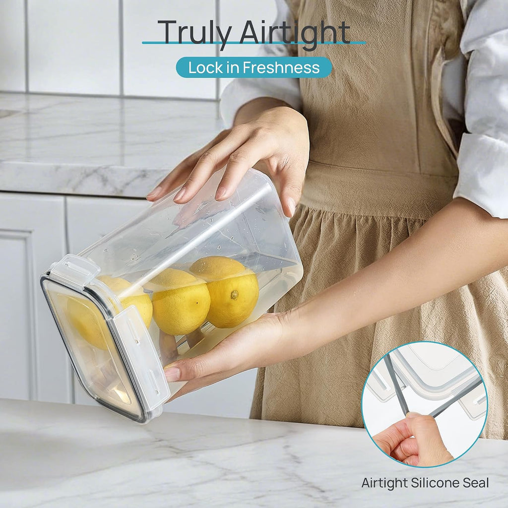 24 Pcs Airtight Food Storage Containers with Lids, BPA Free Pantry Organization Canisters Set, Stackable Dry Food Storage for Kitchen Cabinet