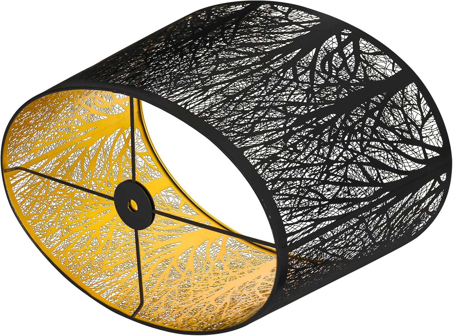 Gothic Oval Lampshade | Etched Forest Design