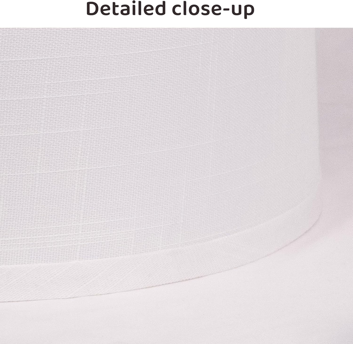 ALUCSET 2 Pack White Drum Fabric Lampshades, 13x13x10 Inch Replacement Cover for Table Floor Pendant Lamp