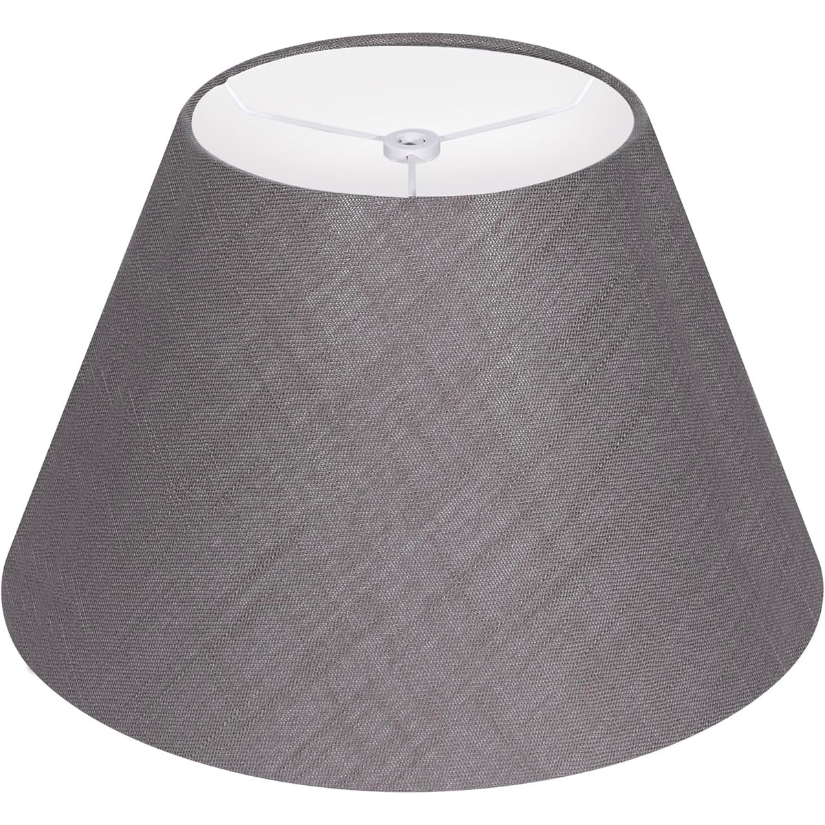 ALUCSET 7×13×7.8 Inch Handmade Linen Barrel Lampshade, Decorative Lamp Cover for Table Lamp & Christmas Home Decor