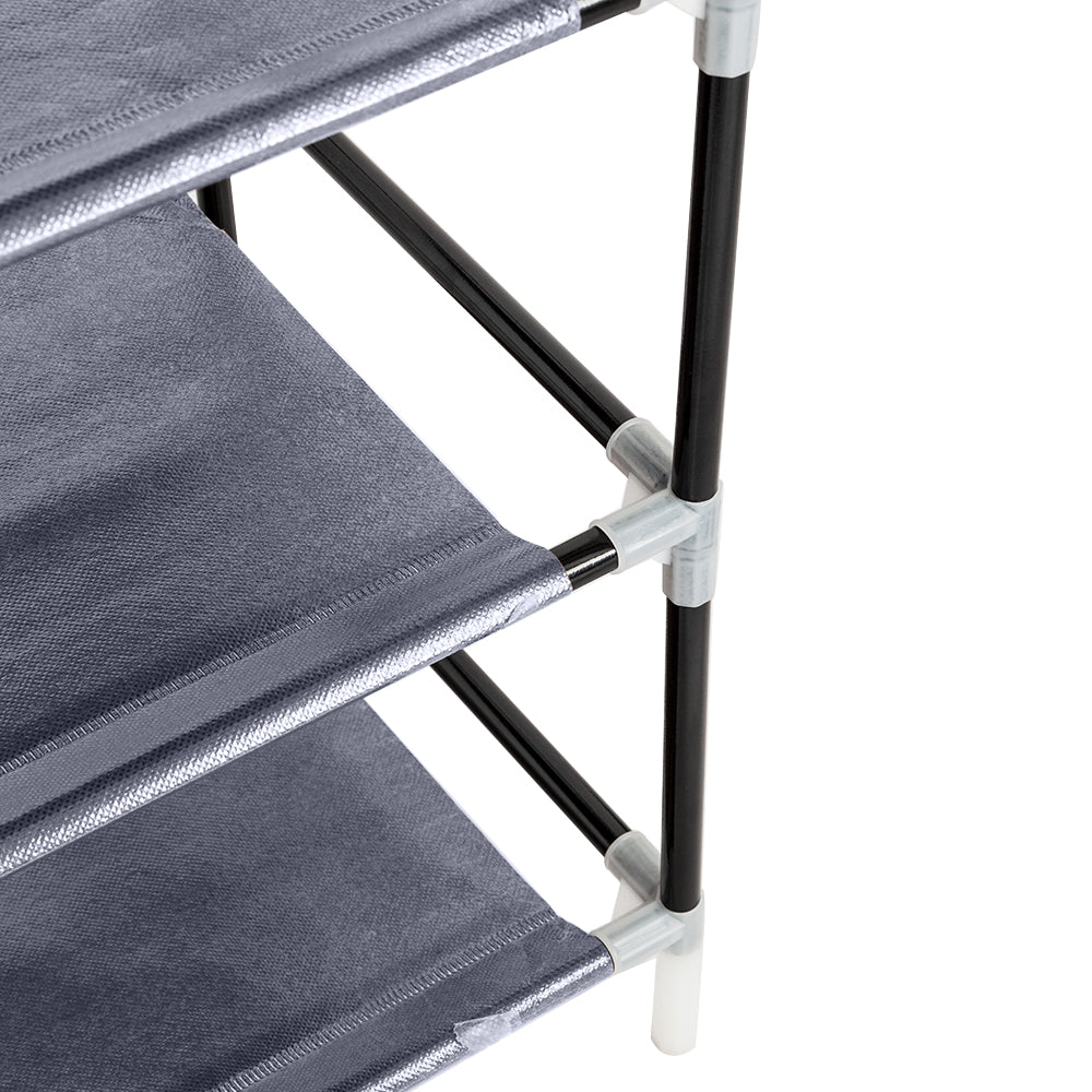 AEELLEEA- 7-Tier Freestanding Dustproof Shoe Rack with Zipper Cover, Non-woven Fabric Steel Frame Shoe Storage Organizer