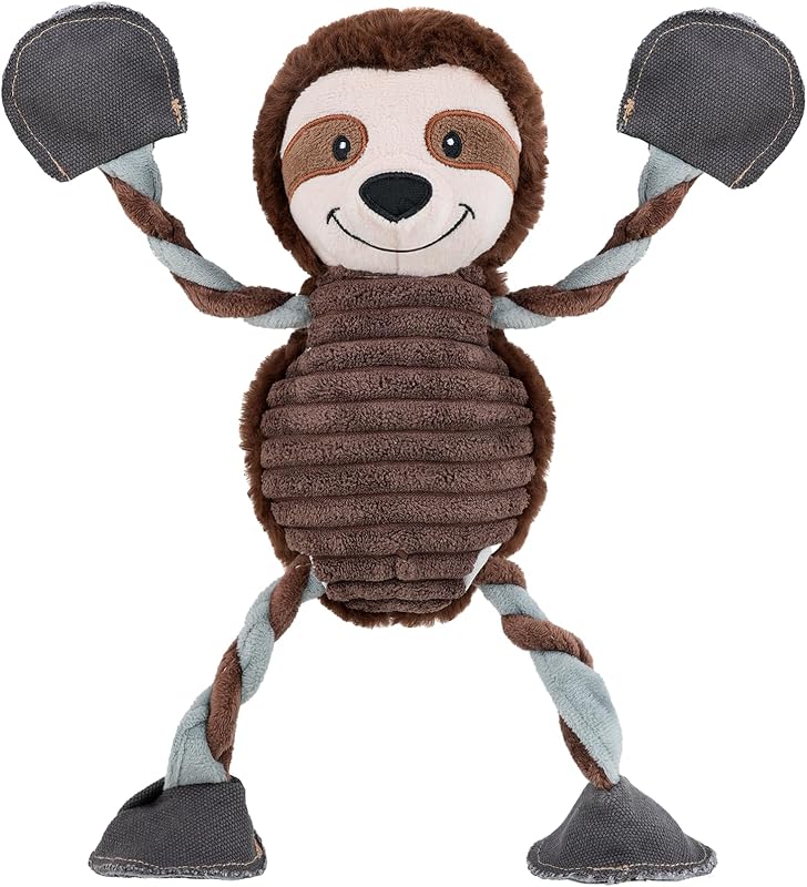 ZippyPaws Dog Toy Plush Dog Chew Toy with 5 Squeakers, Interactive and Durable Pet Toy for Chewing and Playing