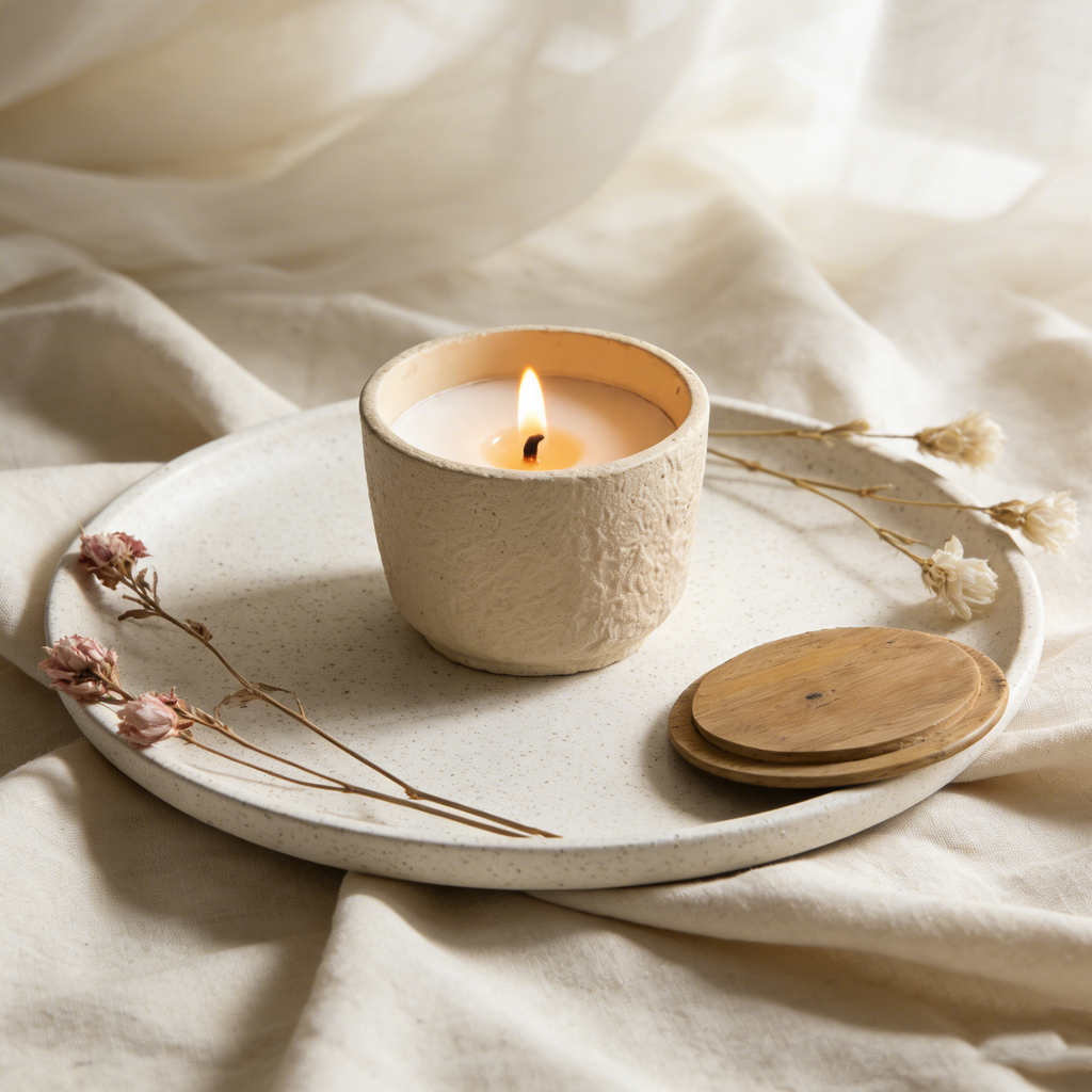 Jar Candle Ecomix Wax Fill With Wooden Lid Mimosa, 7oz