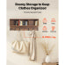 Entryway Coat Rack and Shoe Bench Set, Wall Mounted Coat Hook Shelf with Cushioned Shoe Storage Bench for Hallway
