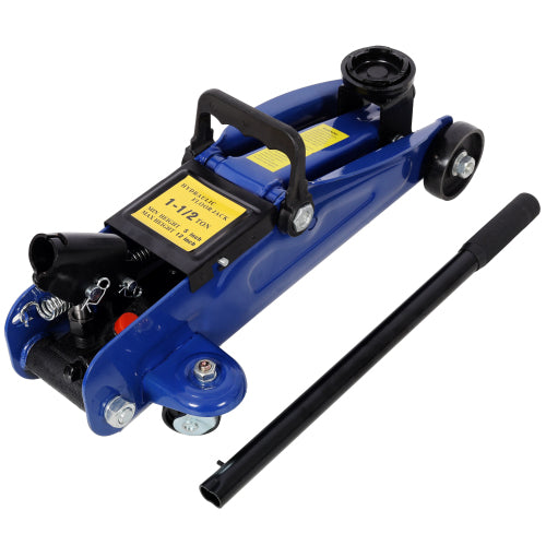 1.5 Ton Low Profile Floor Jack, Hydraulic Car Jack, Trailer Jack, Heavy Duty Steel Racing Jack, 3300lbs Lifting 5"-11.8