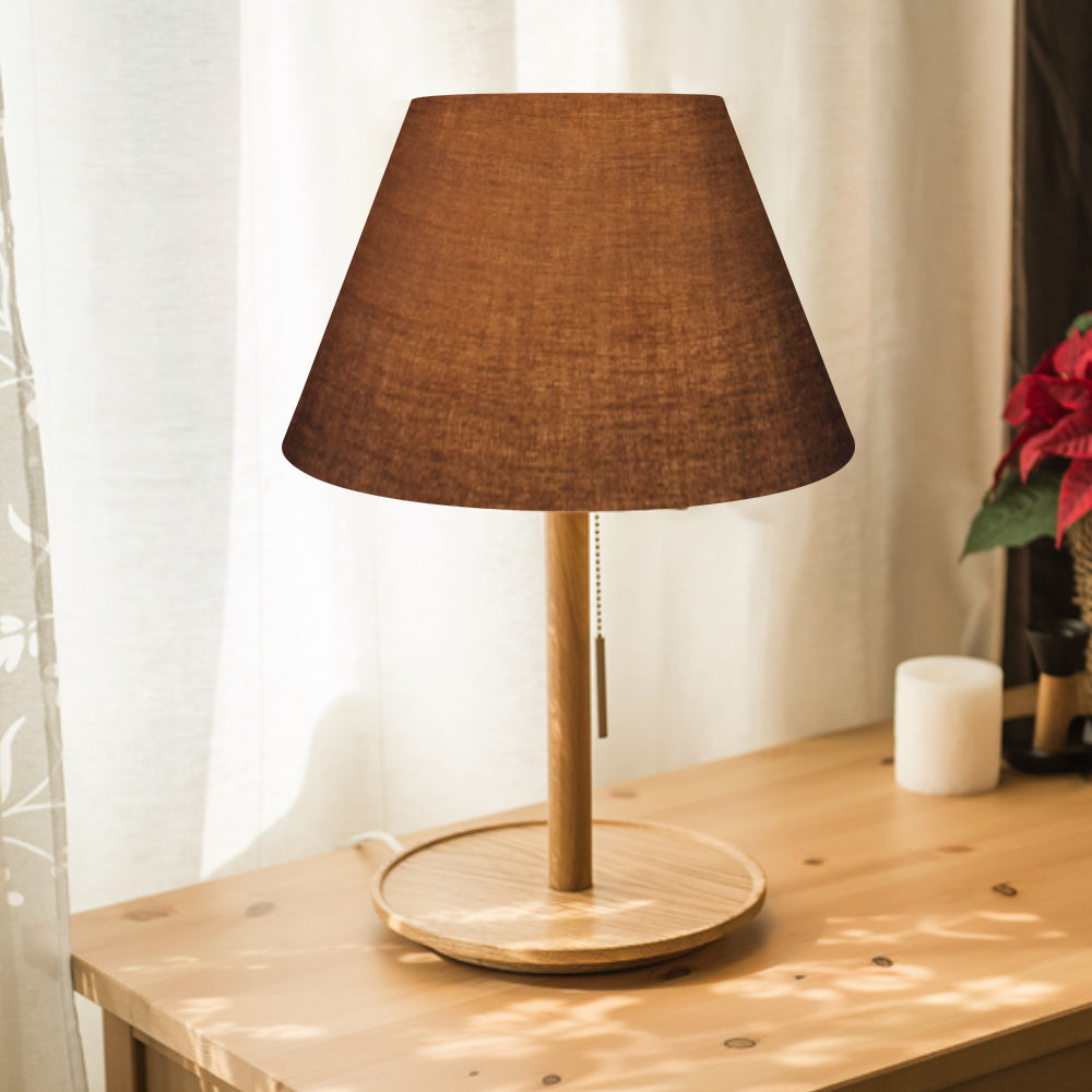 Modern Black Fabric Lamp Shade, 7x13x7.8 Inches, Spider Fitter Replacement for Table Lamps, Home Deco