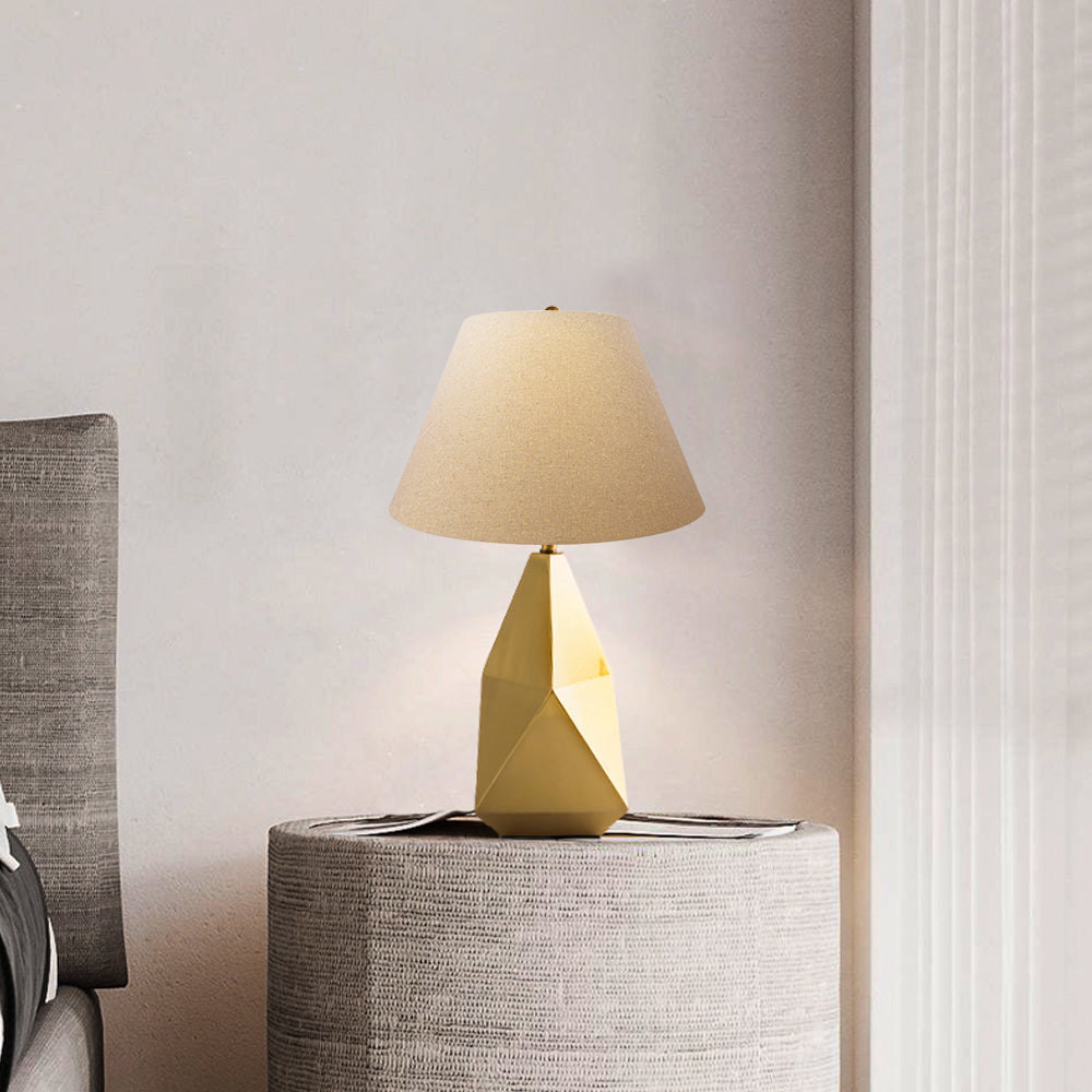 Beige Linen Lamp Shade 7"×13"×8", Spider Fitter Fabric Replacement Shade for Table & Floor Lamps