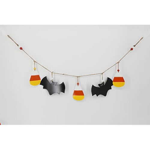 Set of 2, 47.5x7" Halloween Garland for Holiday Wall Decor