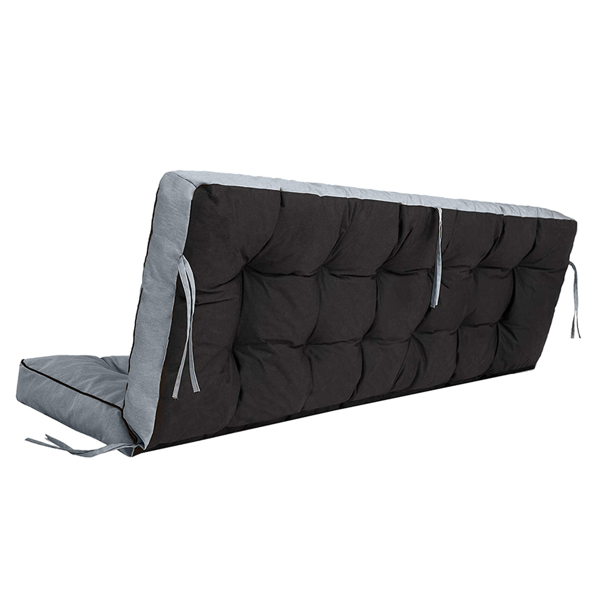 AEELLEEA 70 Inch Outdoor Porch Swing Cushion, Waterproof UV Resistant 4" Thick Bench Swing Replacement Cushion with Secure Fixing Ties