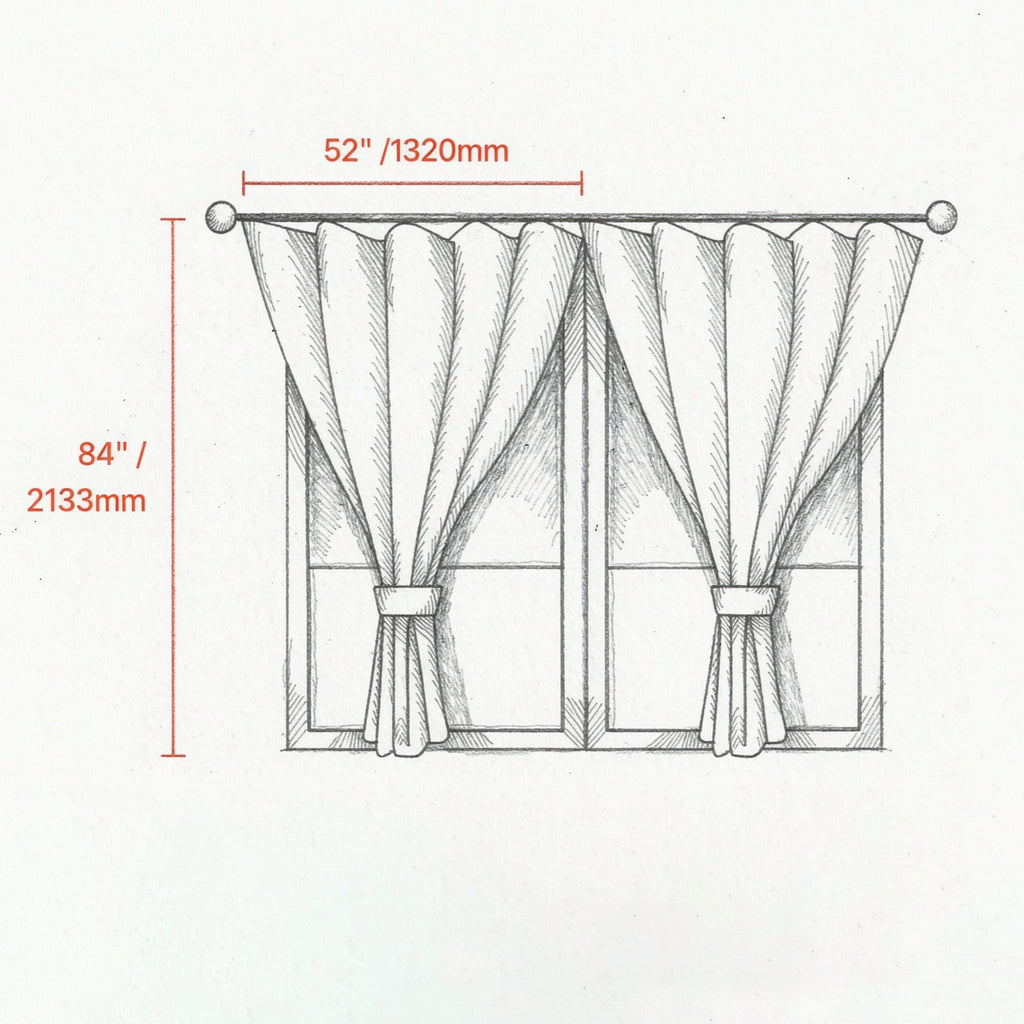 Light Filtering Linen Textured Curtains 2 Panels, Grommet Window Drapes for Living Room Bedroom, Privacy Semi Sheer Curtains