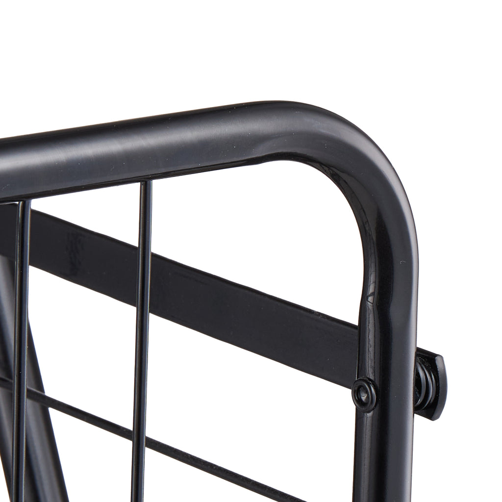 Shopping Cart, Folding Grocery Utility Cart with Swivel Wheels, 90 LBS Large Load Capacity, Heavy Duty Rolling Laundry Basket Butler for Laundry, Shopping, Camping, Grocery, Luggage, Black