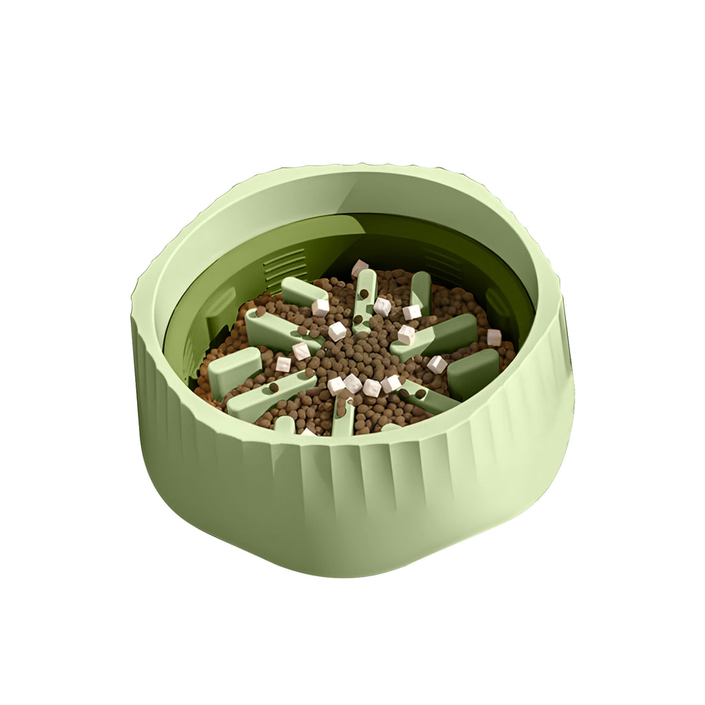Cat Slow Feeder Bowl with Removable Insert and Non-Slip Base, Maze Anti-Choke Design, for Cats, Green