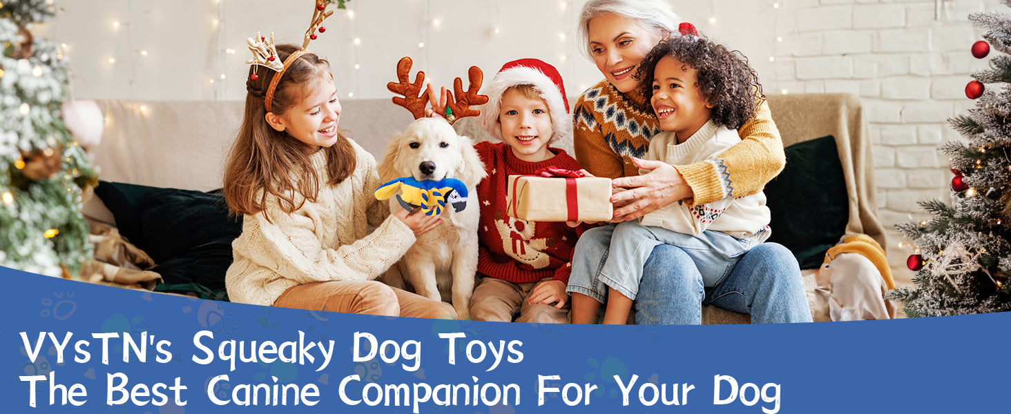 Squeaky Parrot Dog Toy with Rope Wings, Tug of War & Chew Interactive Plush Bird Toy for Small Medium Dogs, Indoor Puppy Play