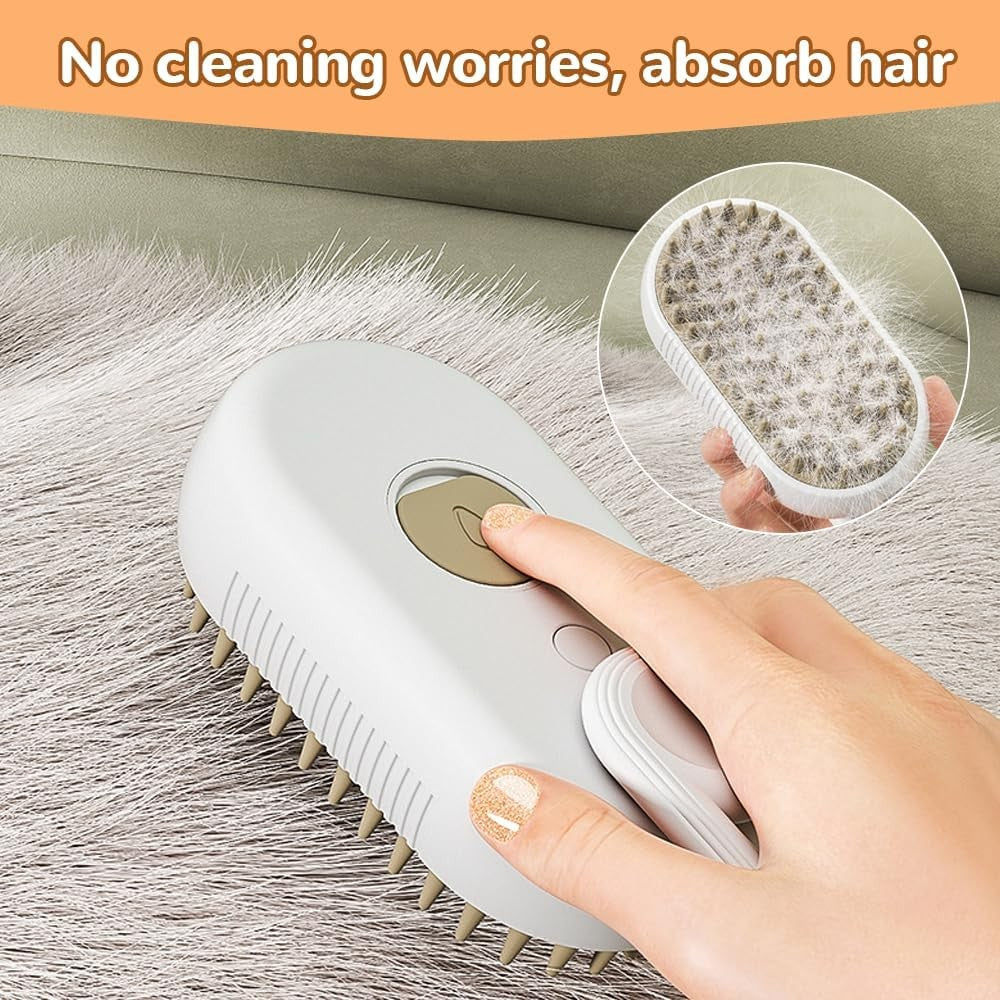 Pet Grooming Brush, Dual Sided Dog Cat Massage Comb, Gentle Floating Hair Remover Shedding Brush