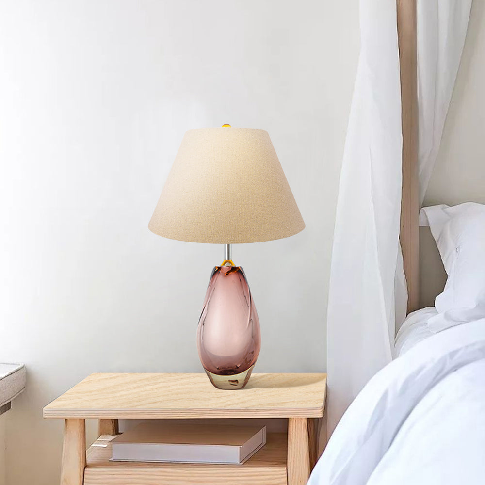 Beige Linen Lamp Shade 7"×13"×8", Spider Fitter Fabric Replacement Shade for Table & Floor Lamps