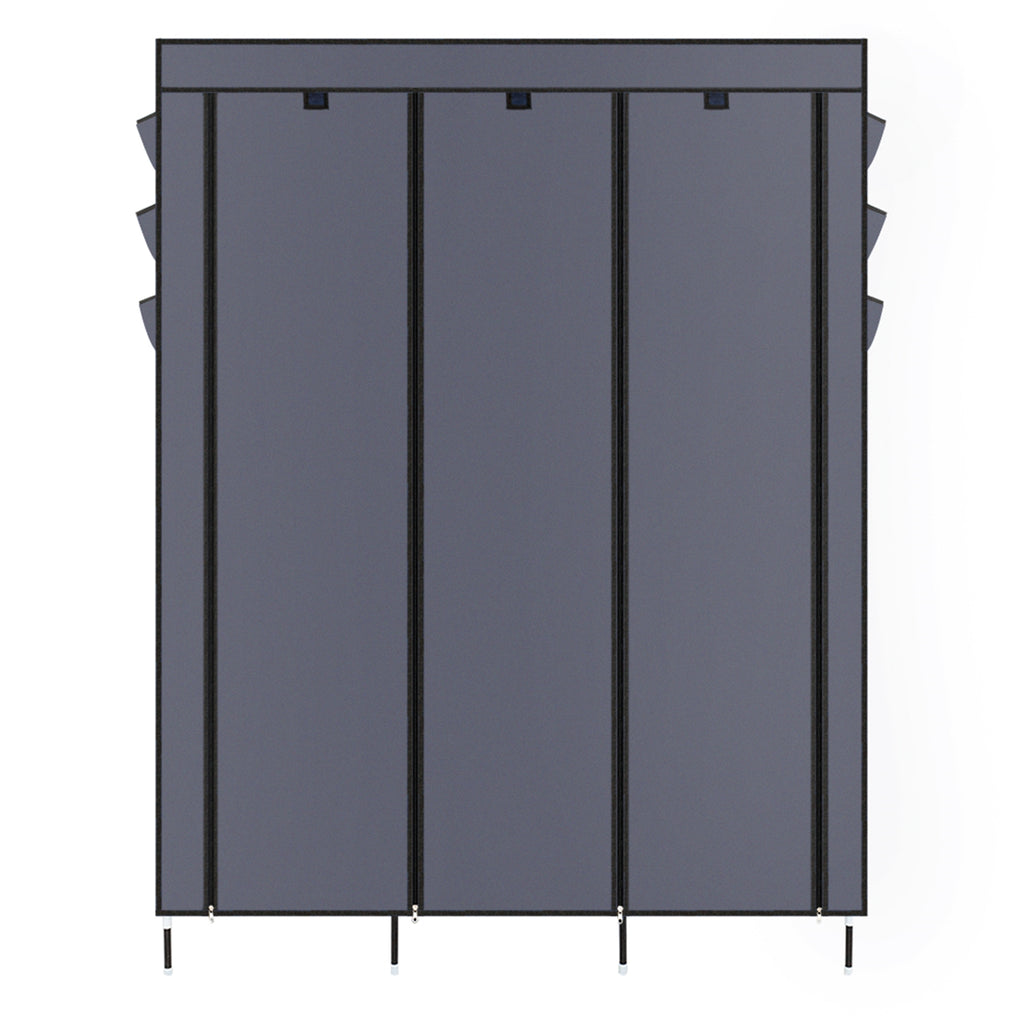 AEELLEEA- Freestanding Non-Woven Fabric Wardrobe, 69 Inch Portable Assembled Closet with Steel Frame