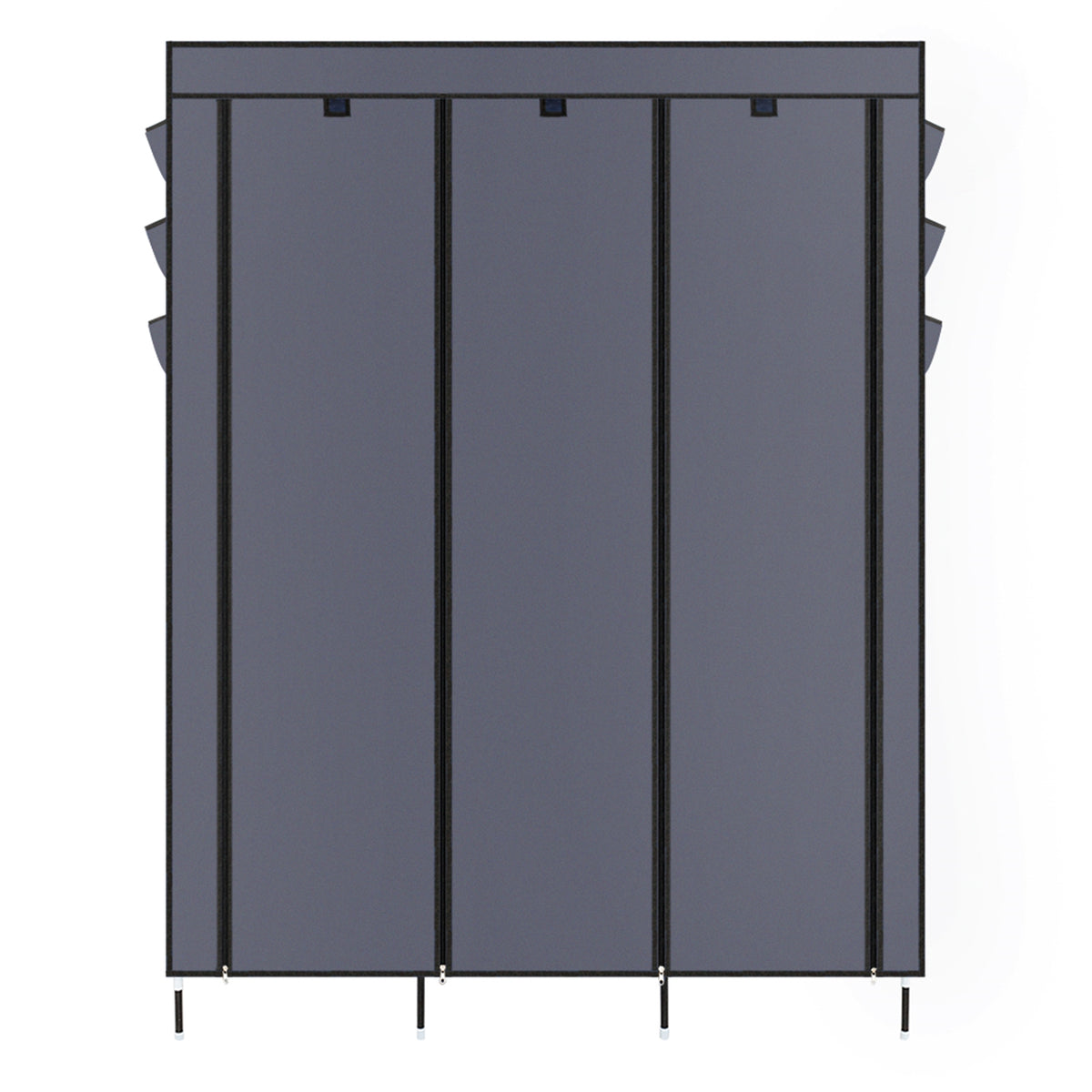 AEELLEEA- Freestanding Non-Woven Fabric Wardrobe, 69 Inch Portable Assembled Closet with Steel Frame