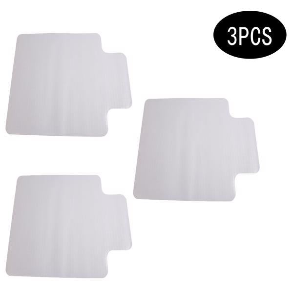 AEELLEEA 3-Pack Clear PVC Office Chair Mats for Carpet, Studded Floor Protectors