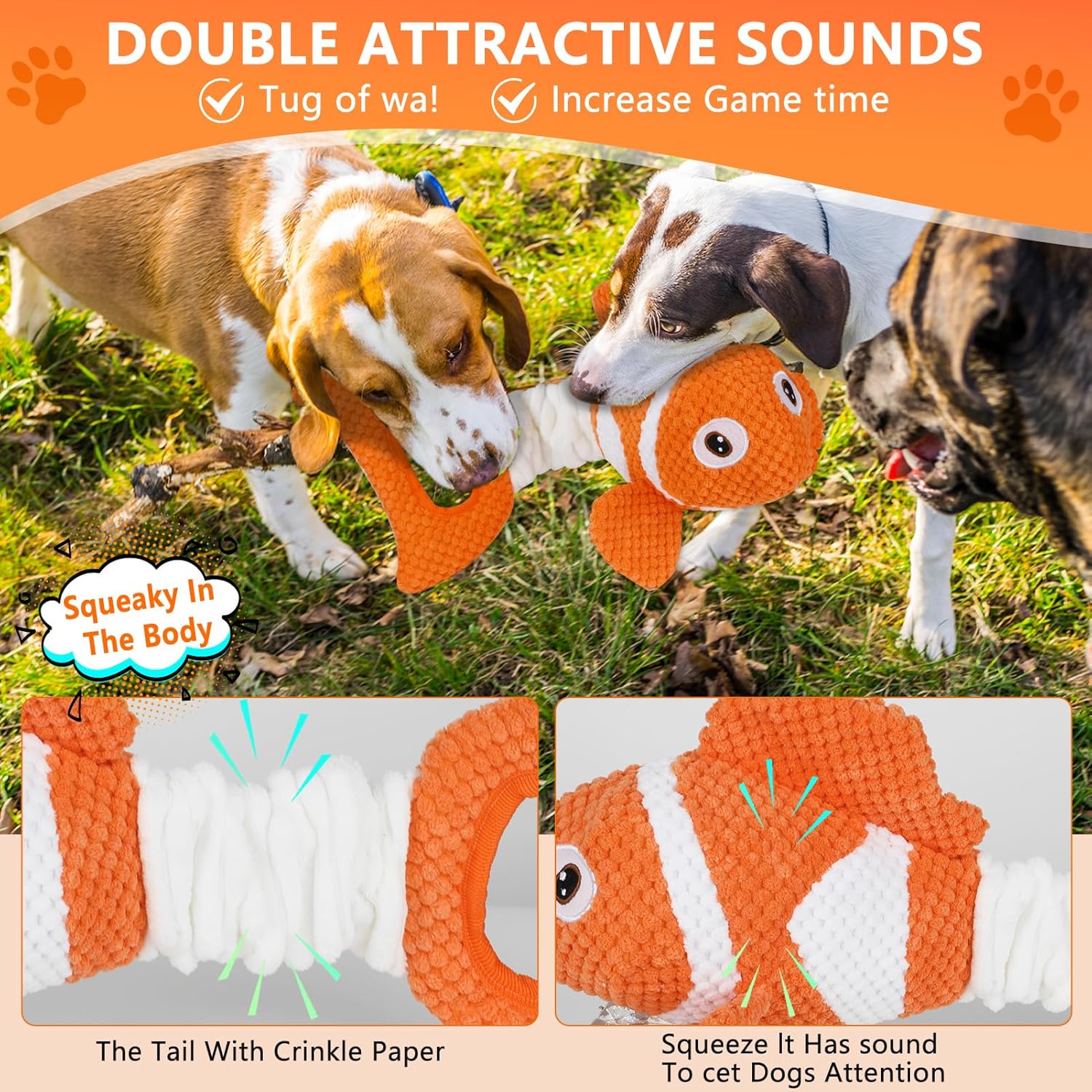 ZippyPaws Durable Interactive Tug Dog Toy: Soft Fabric, Indoor/Outdoor for All Dogs