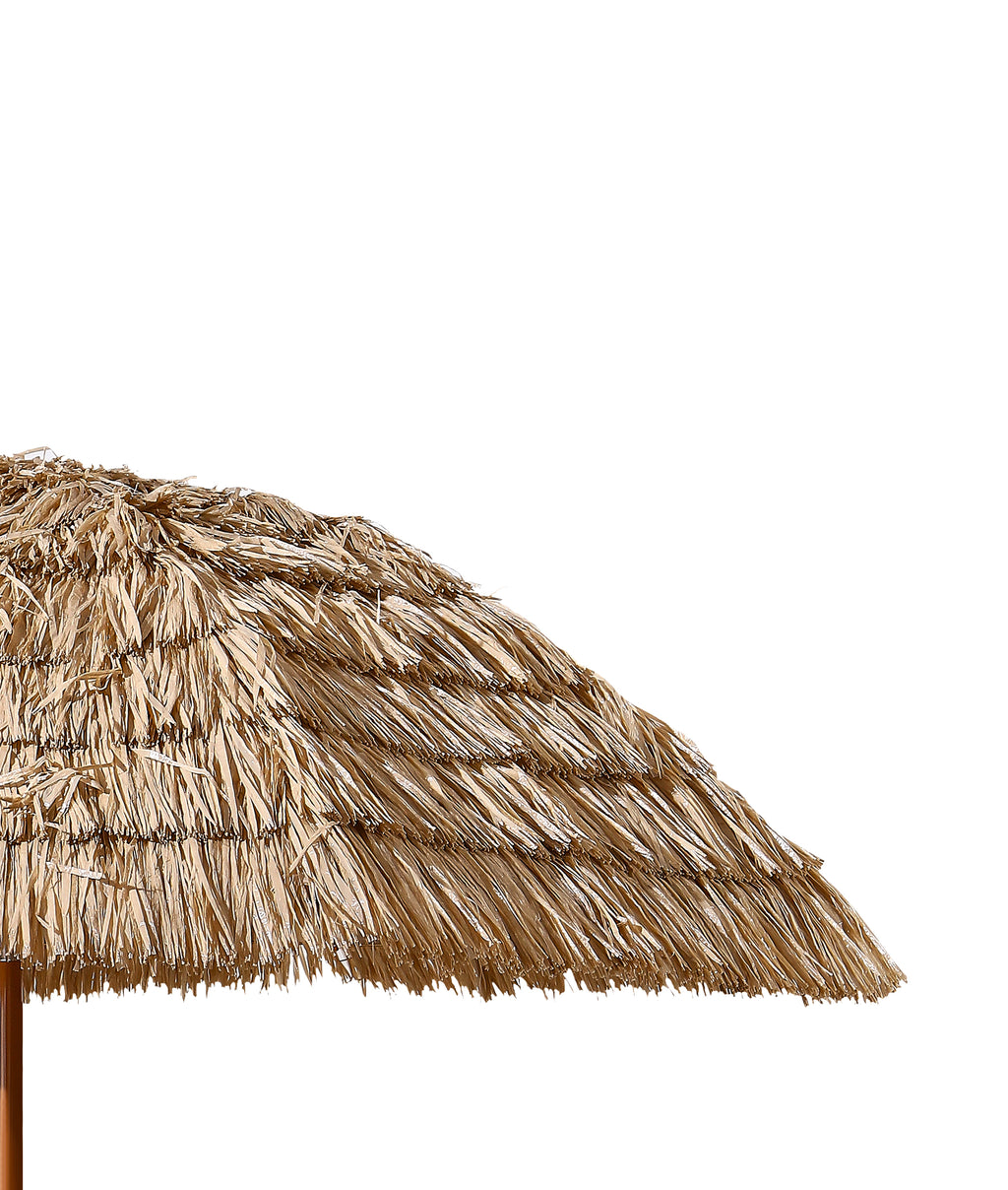 AEELLEEA 7.8FT Thatched Tiki Patio Umbrella, Adjustable Tilt, Outdoor Beach Pool Sun Shade