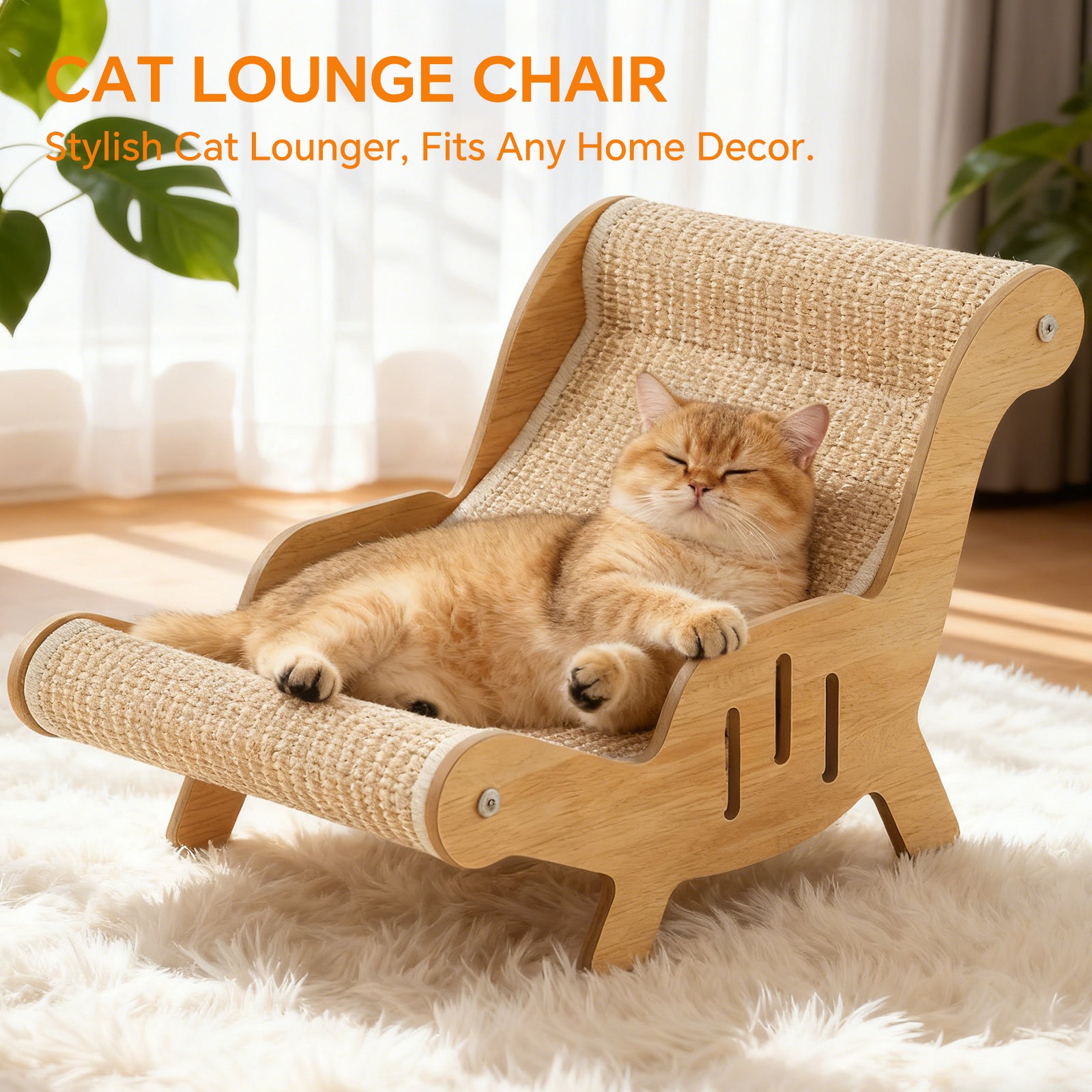 Cat Recliner Scraper Board, Large 2 in 1 Cat Recliner Scratch Board, Durable Cat Scratching Pad Cat Scratcher Bed Cardboard Cat Scratchers for Indoor Cats