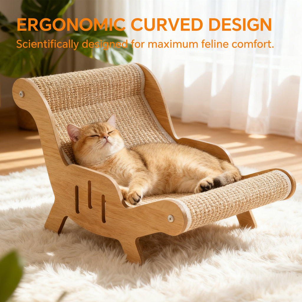 Cat Recliner Scraper Board, Large 2 in 1 Cat Recliner Scratch Board, Durable Cat Scratching Pad Cat Scratcher Bed Cardboard Cat Scratchers for Indoor Cats