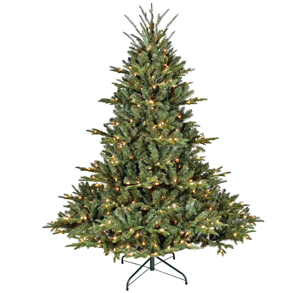 Natural-Looking Artificial Christmas Tree - Hinged Spruce Douglas Fir, PE+PVC Material, Christmas & New Year Party Decoration