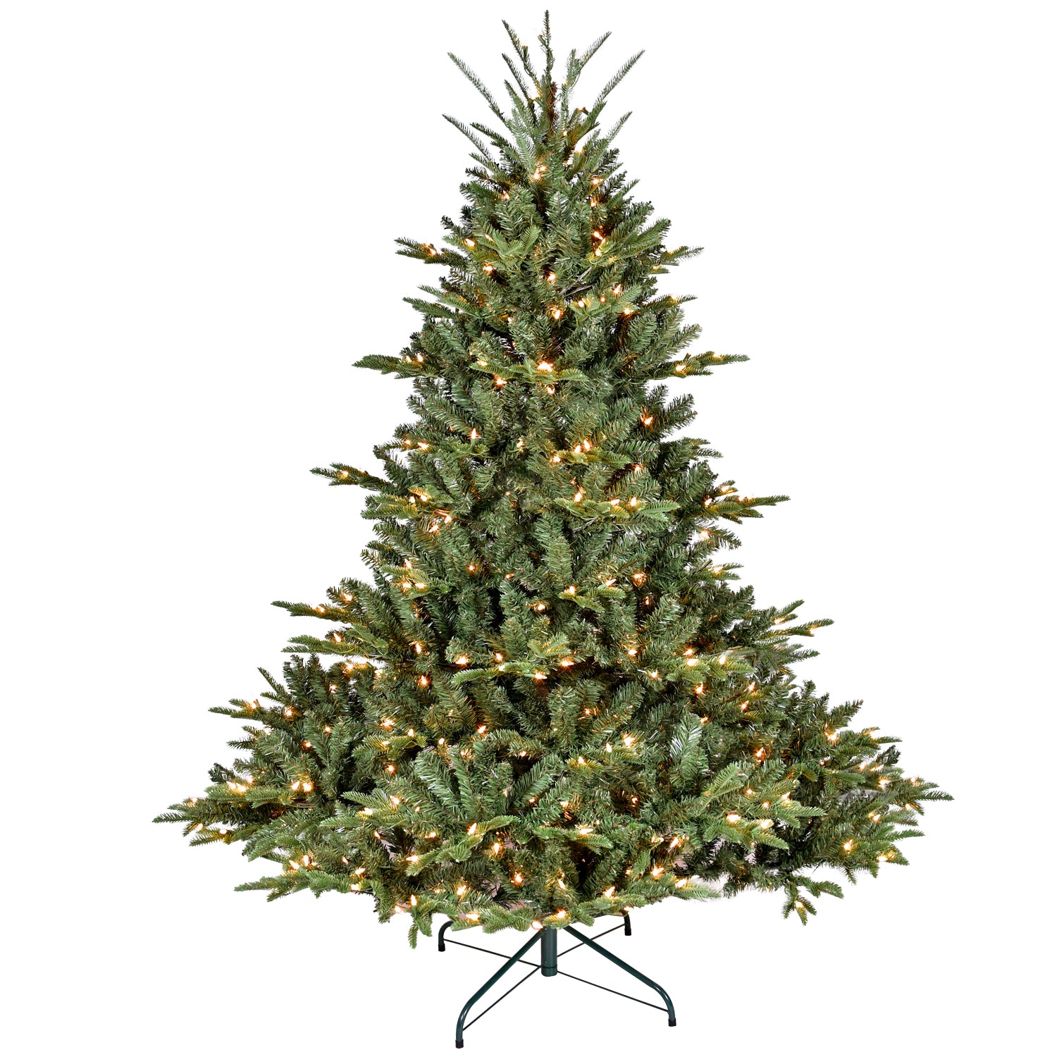 Natural-Looking Artificial Christmas Tree - Hinged Spruce Douglas Fir, PE+PVC Material, Christmas & New Year Party Decoration