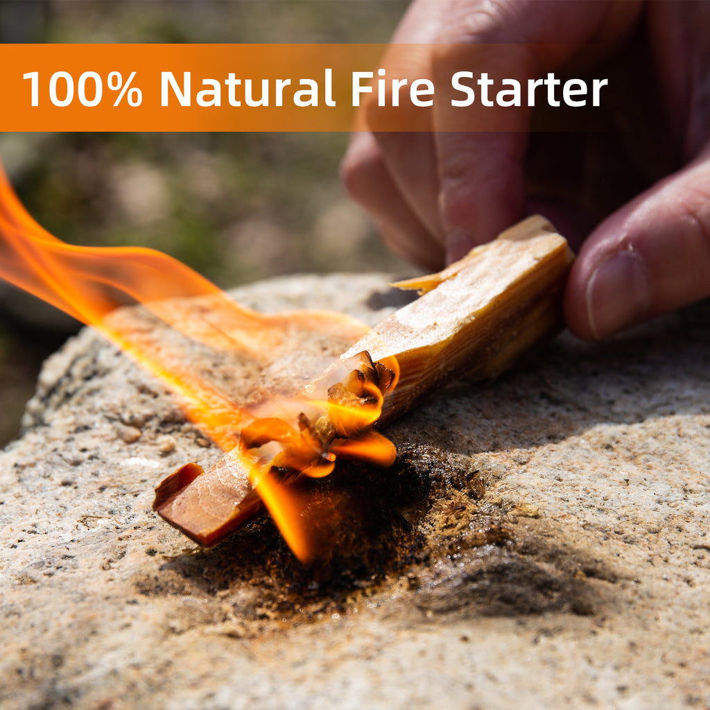 40 Lbs Fatwood Fire Starter Sticks, Natural Pine Wood Kindling, Firewood for Smoker Grill, Solo Stove Accessories, Firestarter for Stove, Fireplace & Camping