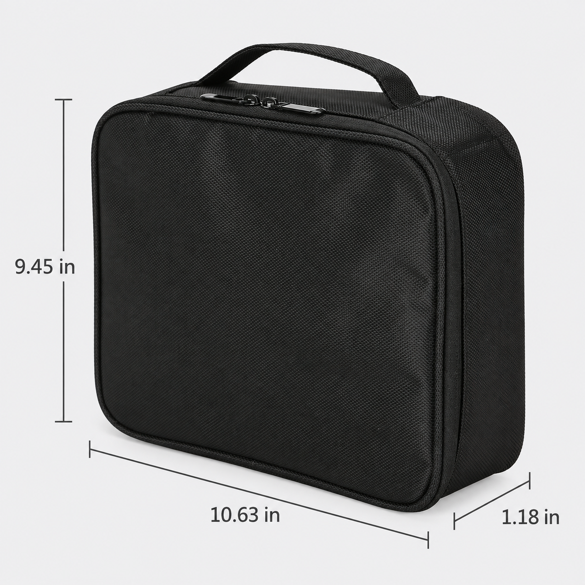 Makeup Bag Travel Cosmetic Case with Adjustable Dividers & Brush Holders, Waterproof Portable Toiletry Organizer for Women