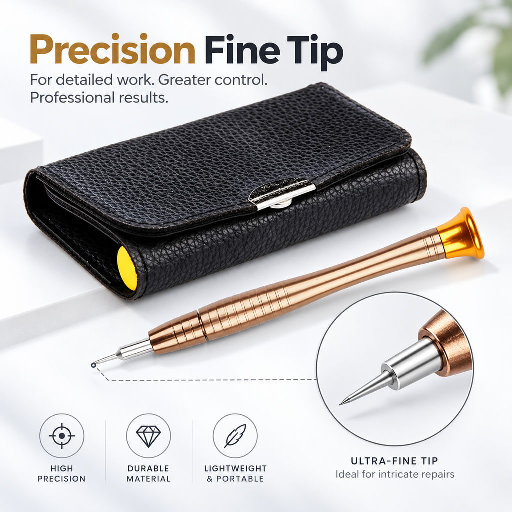 25-in-1 Precision Screwdriver Set with Portable Storage Case, Compact Multi-Bit Repair Tool for Phones, Laptops, Watches & Glasses