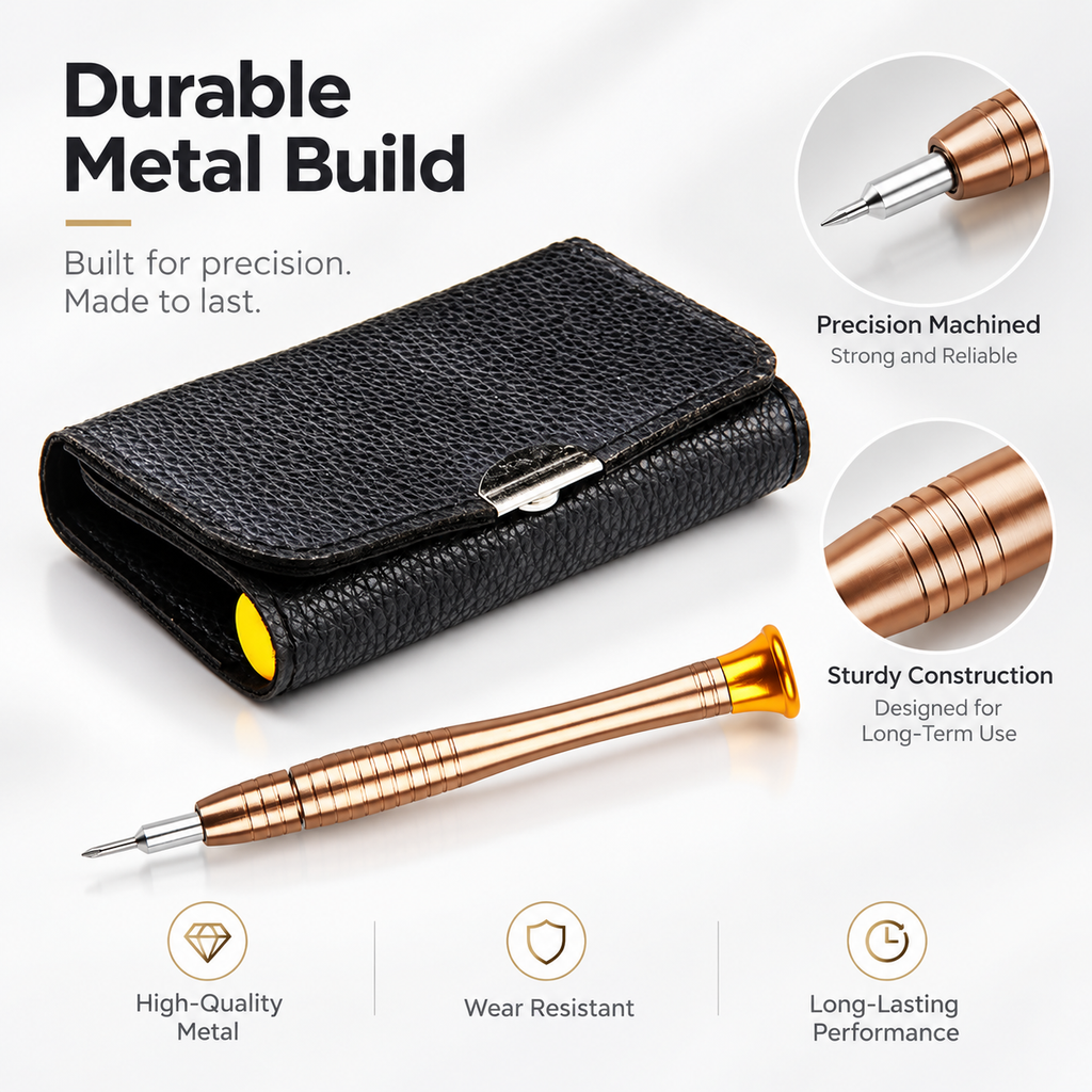 25-in-1 Precision Screwdriver Set with Portable Storage Case, Compact Multi-Bit Repair Tool for Phones, Laptops, Watches & Glasses