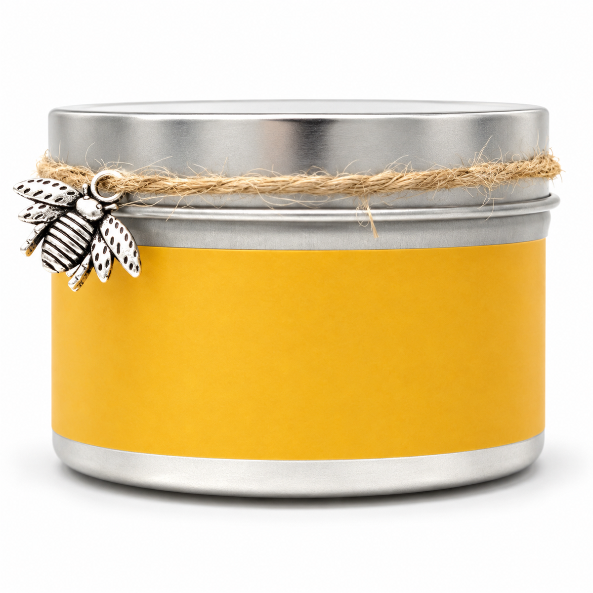 Natural Beeswax Candle with Coconut Oil, Handcrafted Single Wick Tin Candle, No Added Fragrance, Up to 30 Hour Burn Time