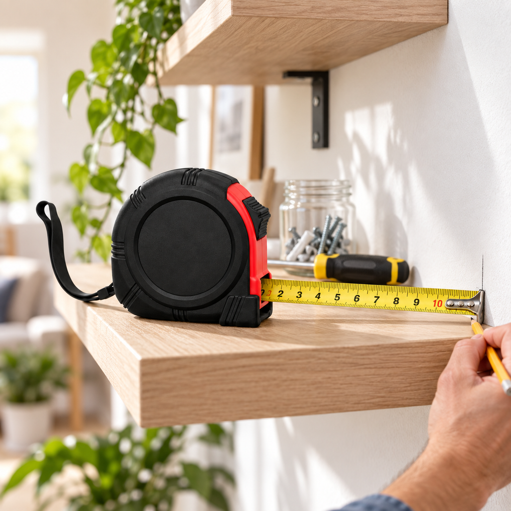 Retractable Tape Measure, Shockproof Heavy Duty Metric Measuring Tape with Self-Lock, for Construction Home Improvement Woodworking