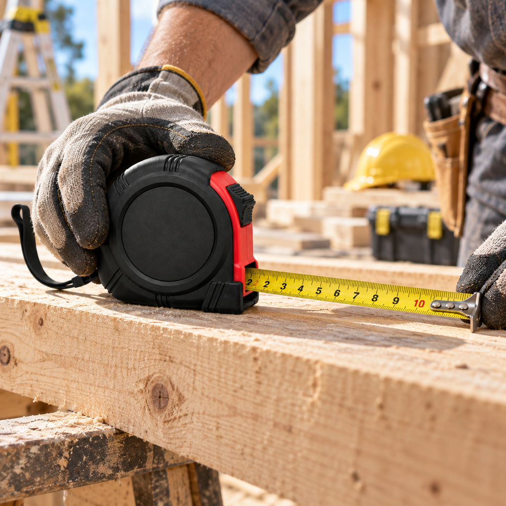 Retractable Tape Measure, Shockproof Heavy Duty Metric Measuring Tape with Self-Lock, for Construction Home Improvement Woodworking