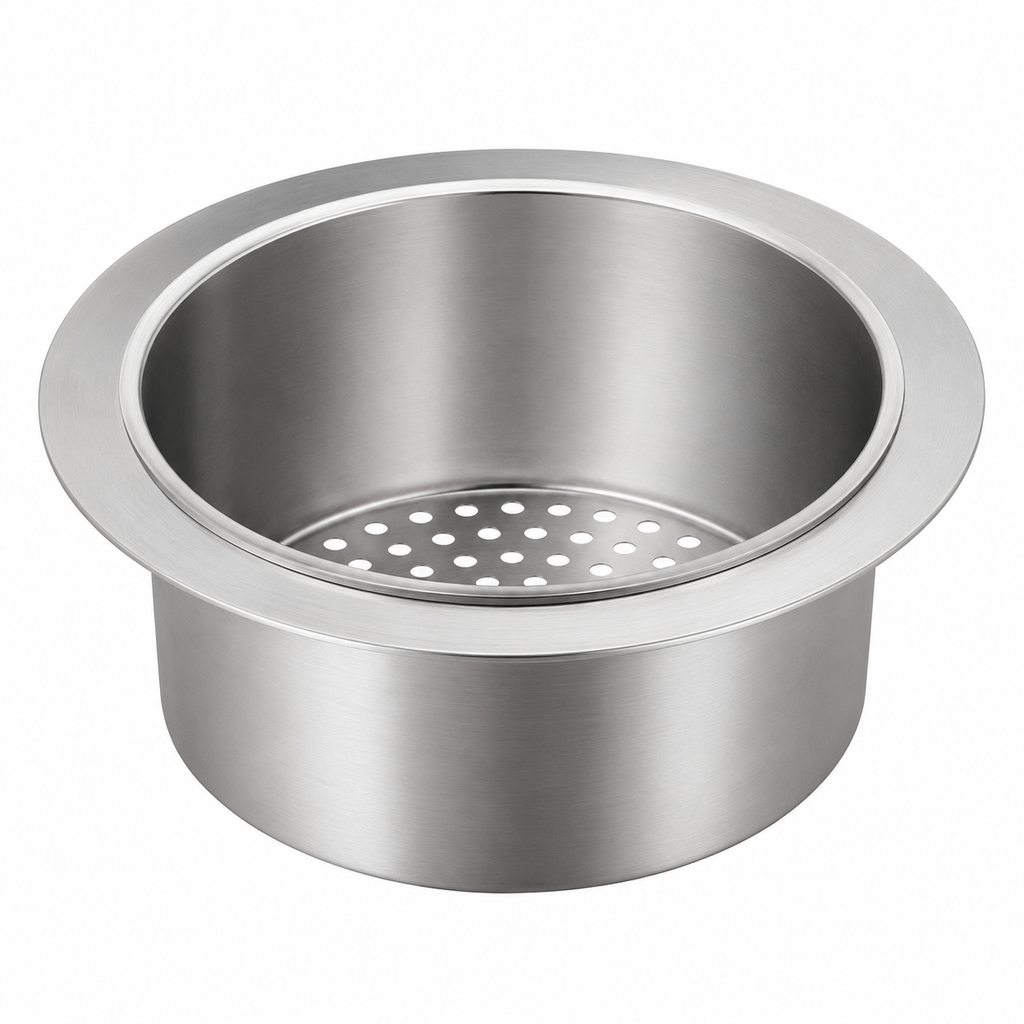 Stainless Steel Swan Sink Strainer Basket, Hanging Kitchen Drain Basket with Fine Holes, Multi-Use Food Waste Strainer for Sink Corner, Fruit Vegetable Draining Colander