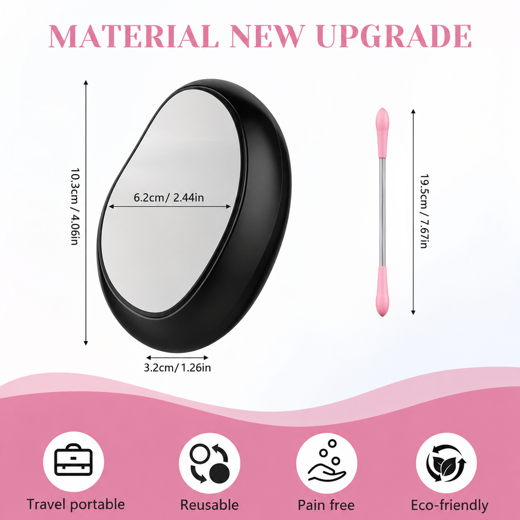 Crystal Hair Eraser, Painless Nano Glass Physical Hair Remover, Reusable Body Hair Removal Tool for Arms Legs Armpits Men Women