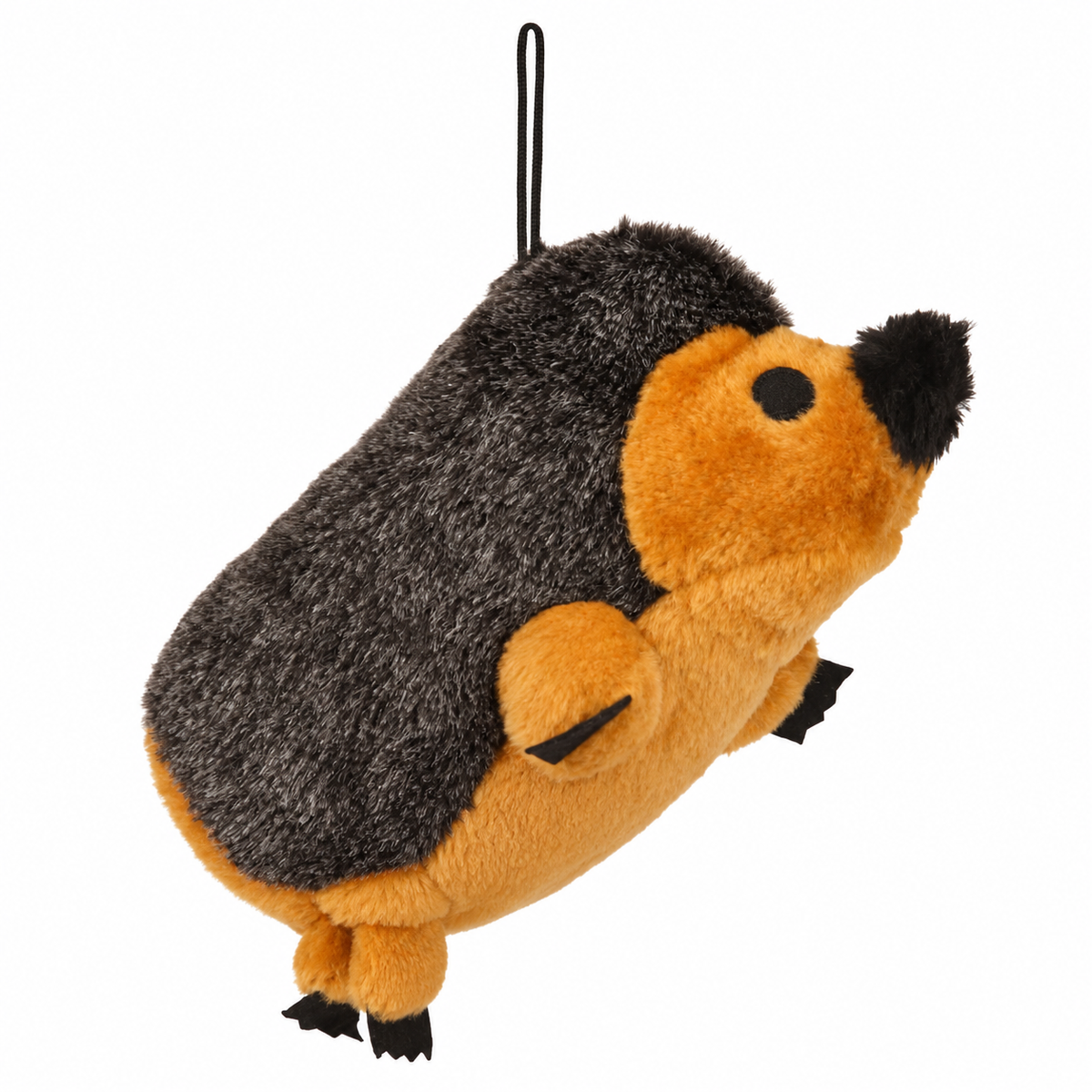 3-Pack 9-Inch Hedgehog Plush Dog Toys, Soft Polyester Squeaky Interactive Toys, Brown