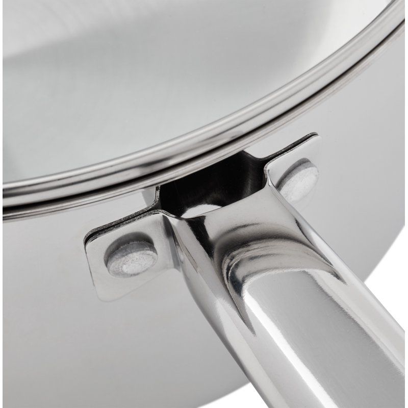 3-Qt Stainless Steel Saucepan with Glass Lid,