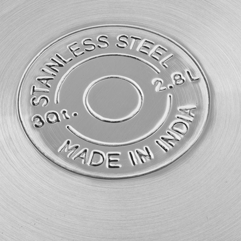 3-Qt Stainless Steel Saucepan with Glass Lid,
