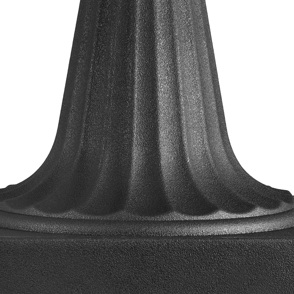 16.5" Black Urn Planters, 2-Pack, Indoor Outdoor Christmas Porch Planters