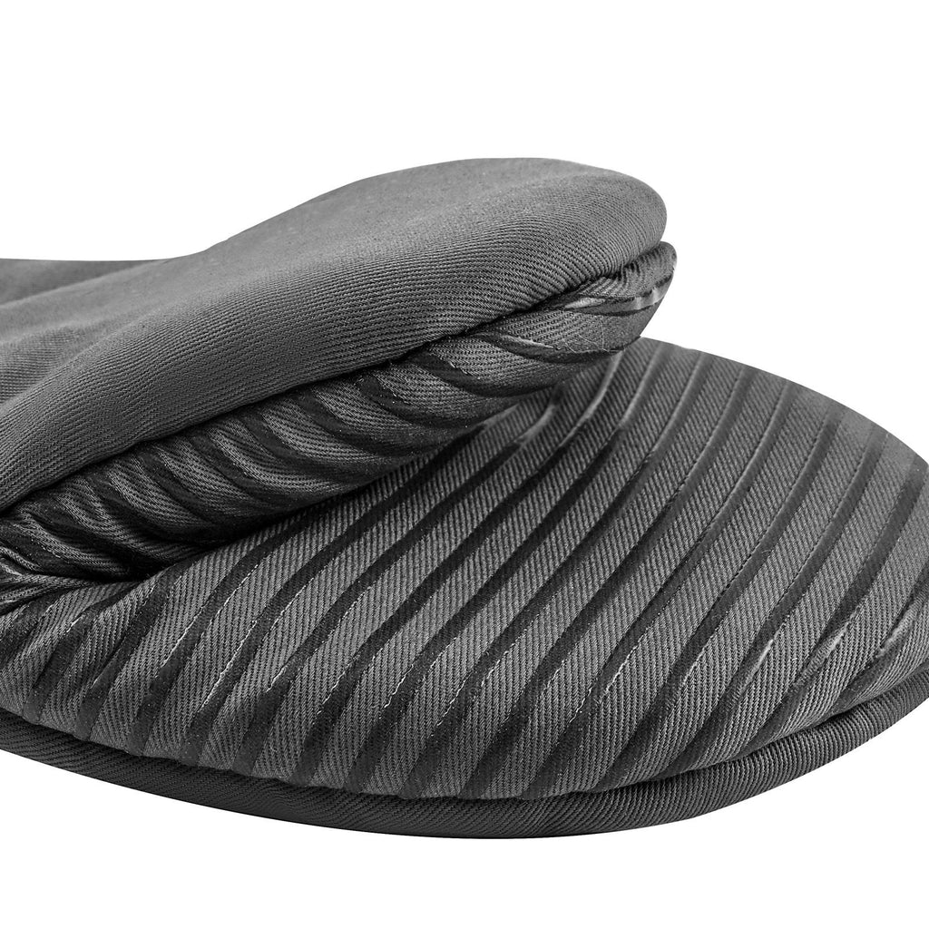 Oven Mitts, Mini Oven Mitt Set with Non-Slip Silicone Strips, Heat Resistant to 500°F, Cotton Baking Mitts 13.07x6.1" with 2 Hooks, 2 Piece