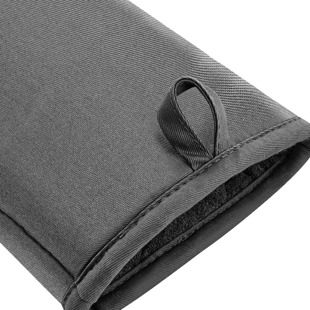 Oven Mitts, Mini Oven Mitt Set with Non-Slip Silicone Strips, Heat Resistant to 500°F, Cotton Baking Mitts 13.07x6.1" with 2 Hooks, 2 Piece