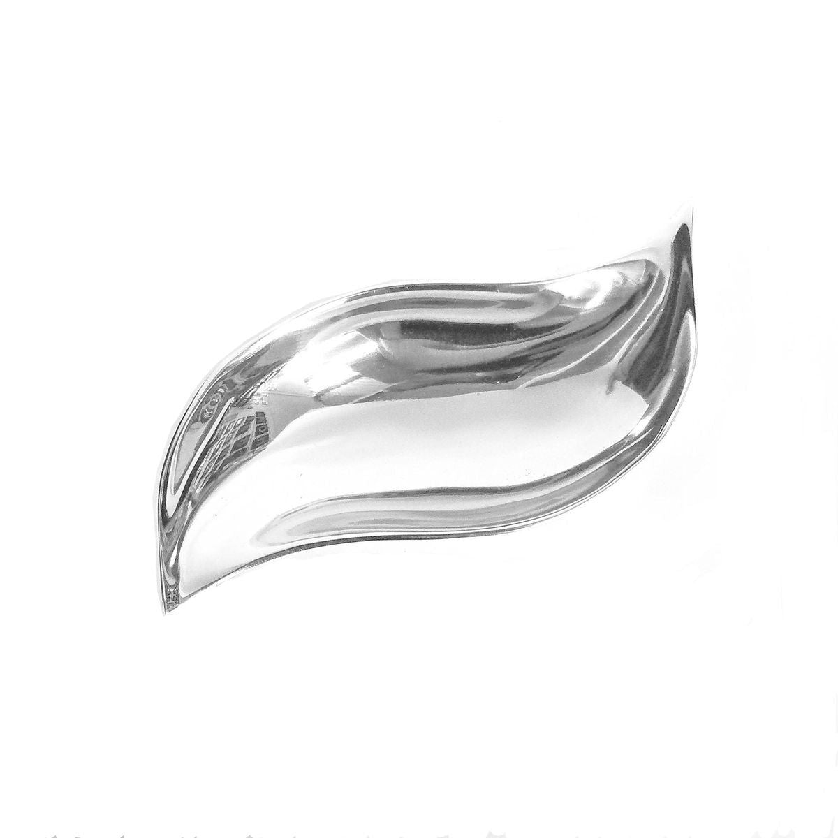 8" Wavy Aluminum Serving Bowl – Hand-Cast Snack, Nut & Appetizer Dish, Silver
